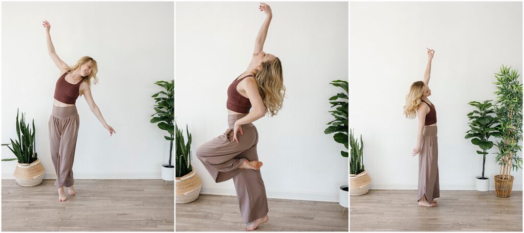 woman dancing and laughing by Krista Marie Photography, a Bay Area brand photographer